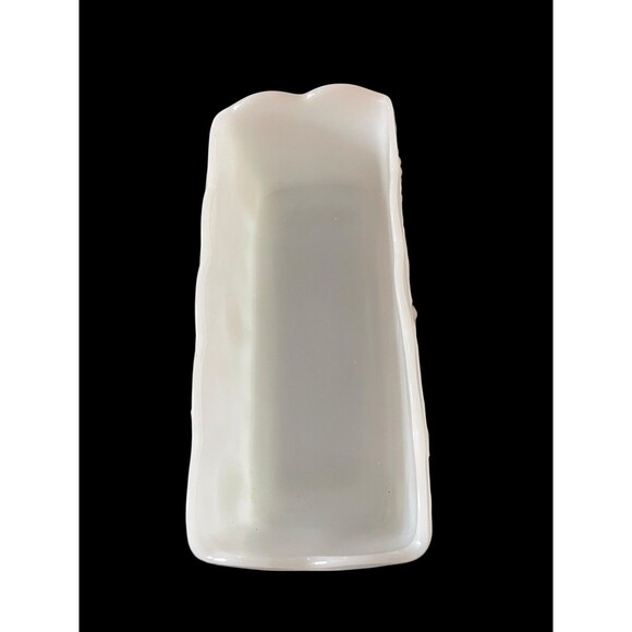 Anchor Hocking Fire King Milk Glass Rectangular Window Planter Grape Vine 8” - Picture 4 of 7